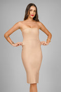 Strapless Sculpt Lace Dress