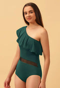 Fog green Ruffles Swimsuit