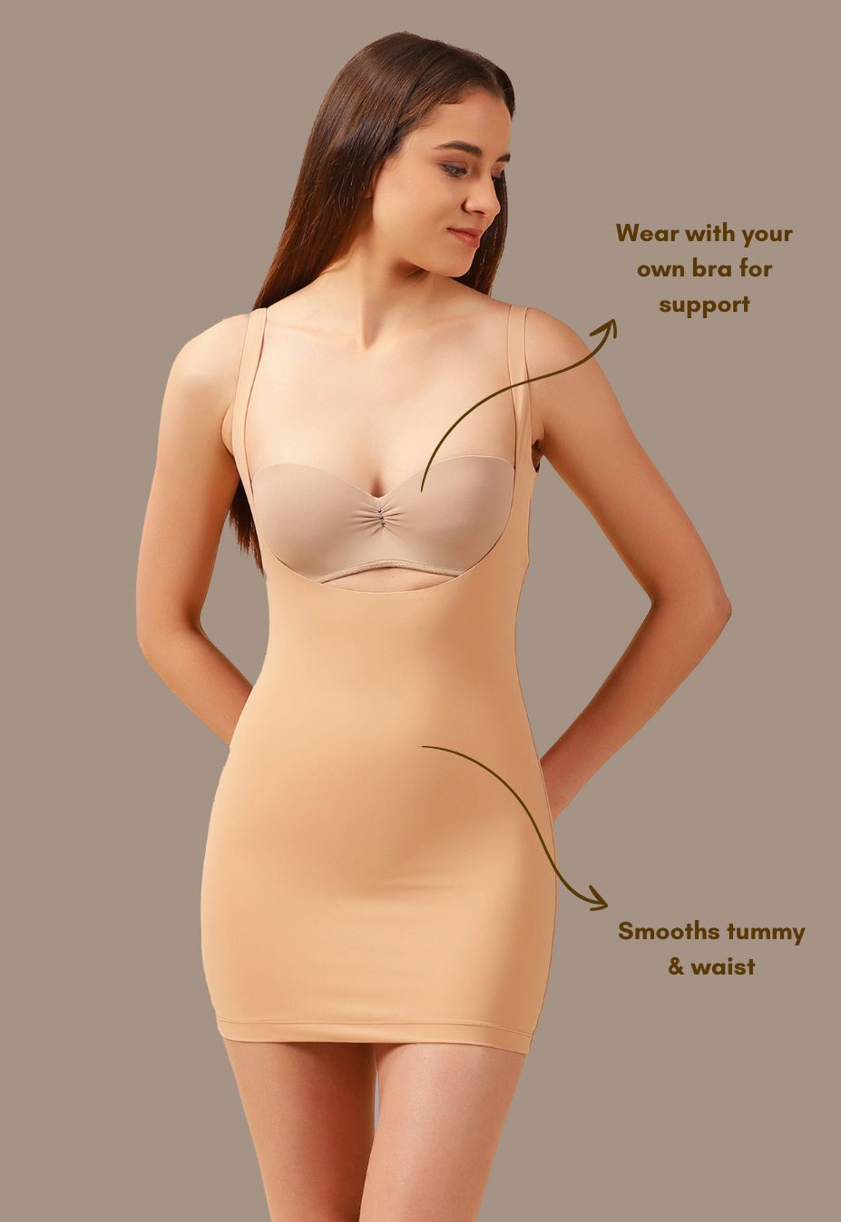 Open Bust Shaping Dress